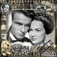 Olivia De Havilland & Montgomery Clift, Acteurs américains animált GIF