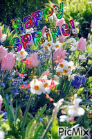 Happy spring geanimeerde GIF