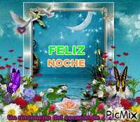Feliz noche - Бесплатный анимированный гифка