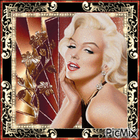 Marilyn Monroe, Actrice, Chanteuse américaine animerad GIF