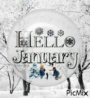 Hello January - Nemokamas animacinis gif