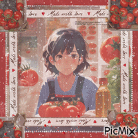 Anime tomato ❤️ elizamio - Zdarma animovaný GIF