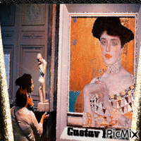 Gustav Klimt - GIF animado gratis