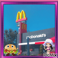 Concours : Personnages qui vont à McDonald's - GIF animé gratuit