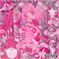 Mew Ichigo's - Pink Christmas animovaný GIF