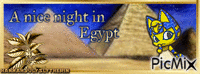 {A Nice Night in Egypt - Banner} Animiertes GIF