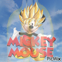 Super Saiyan mouse GIF แบบเคลื่อนไหว