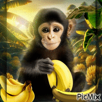 Bananen - GIF animasi gratis