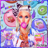 bubble gum - Ingyenes animált GIF