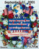 September 11, 2001 Memorial Wreath animeret GIF