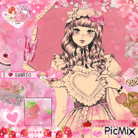 sweet lolita pink GIF animasi