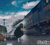 train animerad GIF