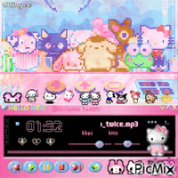 cute sanrio claw machine party (@ nite!!) アニメーションGIF