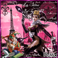 Les arlequins de Paris - Бесплатный анимированный гифка