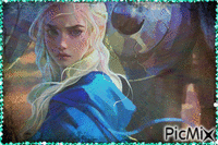 Daenerys Targaryen _Game of Thrones_ - Gratis animerad GIF