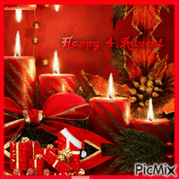 Happy 4.Advent Gif Animado