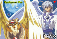 Giff Sakura chasseuse de cartes Kerobero et Yue créé par moi - Free animated GIF