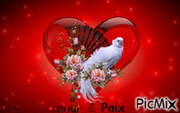 Amour et Paix - Δωρεάν κινούμενο GIF