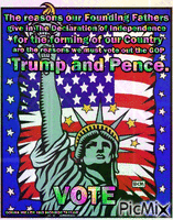 Resist Trump and Pence, VOTE - Zdarma animovaný GIF