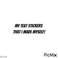 My text stickers GIF animasi