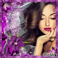 Portrait in purple... geanimeerde GIF