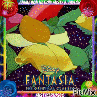 Disney Fantasia Dancing Flowers animerad GIF