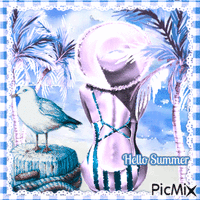 Hello Summer - 免费动画 GIF