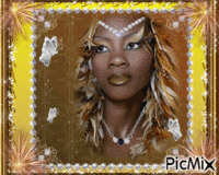 femme africaine animált GIF