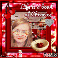 {♥}Life is a Bowl of Cherries{♥} анимированный гифка