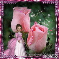 PINK ROSES - Ingyenes animált GIF