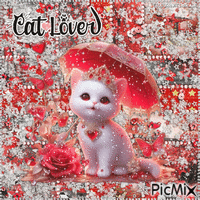 Cat Lover GIF animé