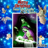 Merry Christmas Our Fam to Yours Animated GIF