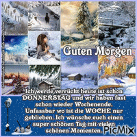Guten Morgen/Winter - Animovaný GIF zadarmo