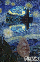 La oreja de Van Gogh animovaný GIF