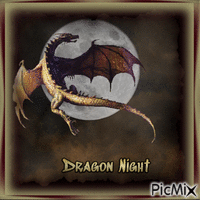 Dragon Night - Darmowy animowany GIF