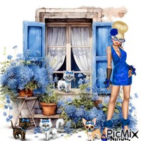 Bleu de Provence ! 动画 GIF