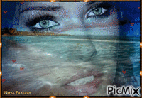 Eyes of the sea.💙 GIF animé