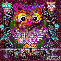 glitter owl