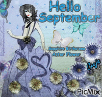 Hello September GIF animé