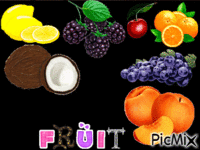 les fruits animovaný GIF