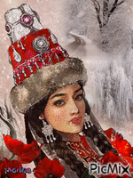 Girl in national costume/Kazakh costume