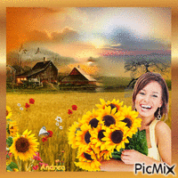 Sunflowers... - Animovaný GIF zadarmo