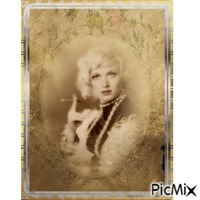 vintage portrait geanimeerde GIF