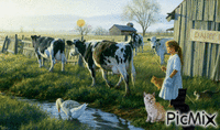 allez les vaches - GIF animate gratis