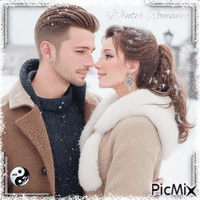Winter Romance - GIF animado grátis