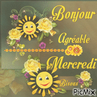 bonjour agréable mercredi animovaný GIF