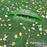 Welcome September animasyonlu GIF