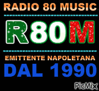 LOGO RADIO 80 MUSIC Animated GIF