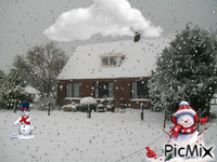 sneeuw - GIF animado gratis