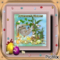 🐥 Joyeuses Pâques 🐣 - Безплатен анимиран GIF